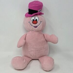 Toy Factory Pink Frosty The‎ Snowman Plush Stuffed Animal 14 inches 2019